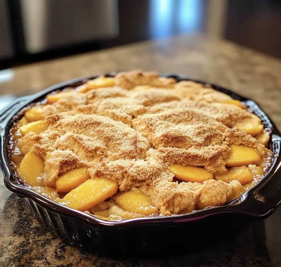 Triple Crust Peach Cobbler Recipe