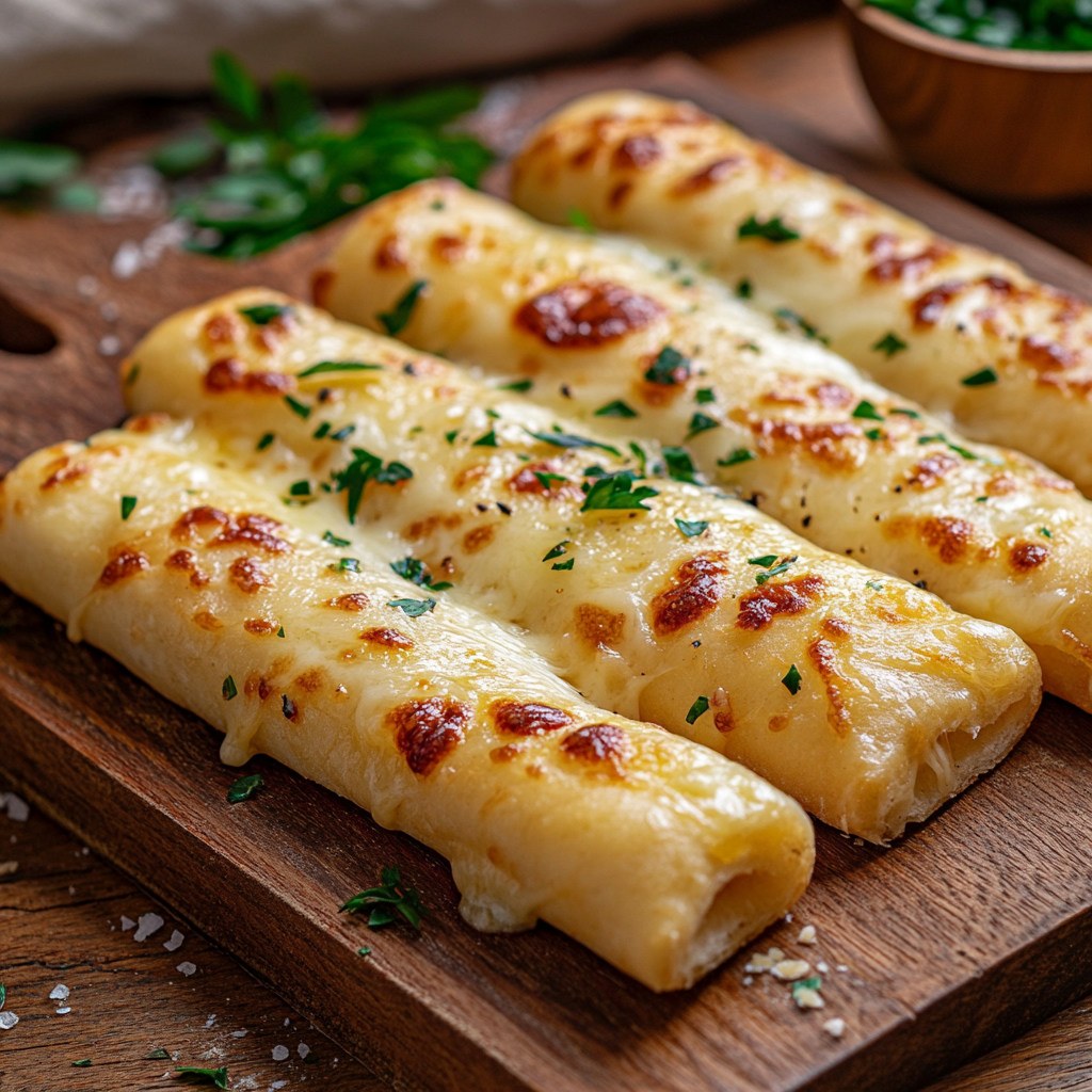 Cheesy Garlic Breadsticks Recipe