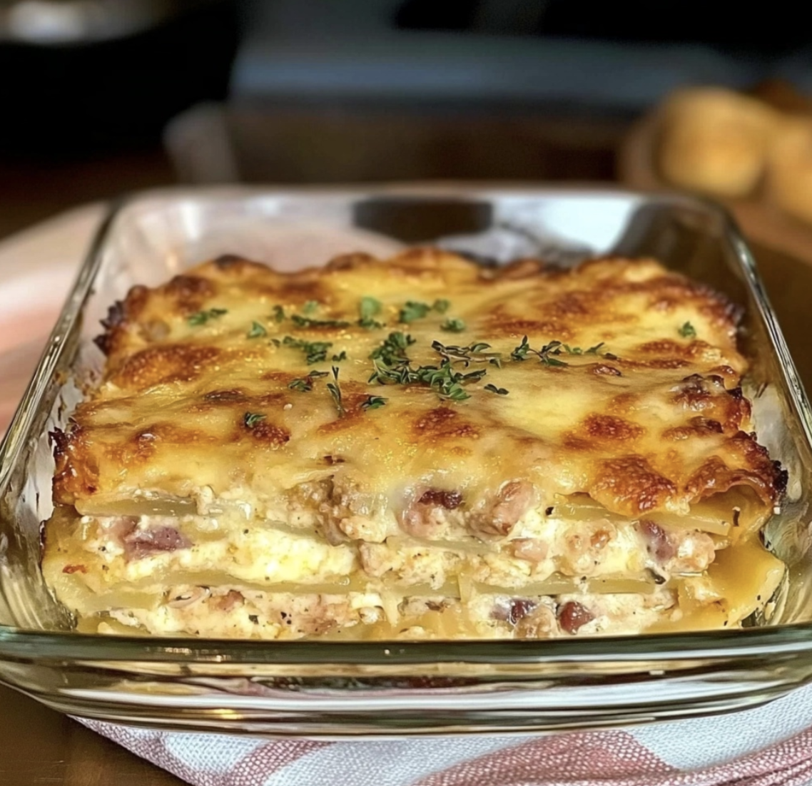 Chicken Cordon Bleu Lasagna