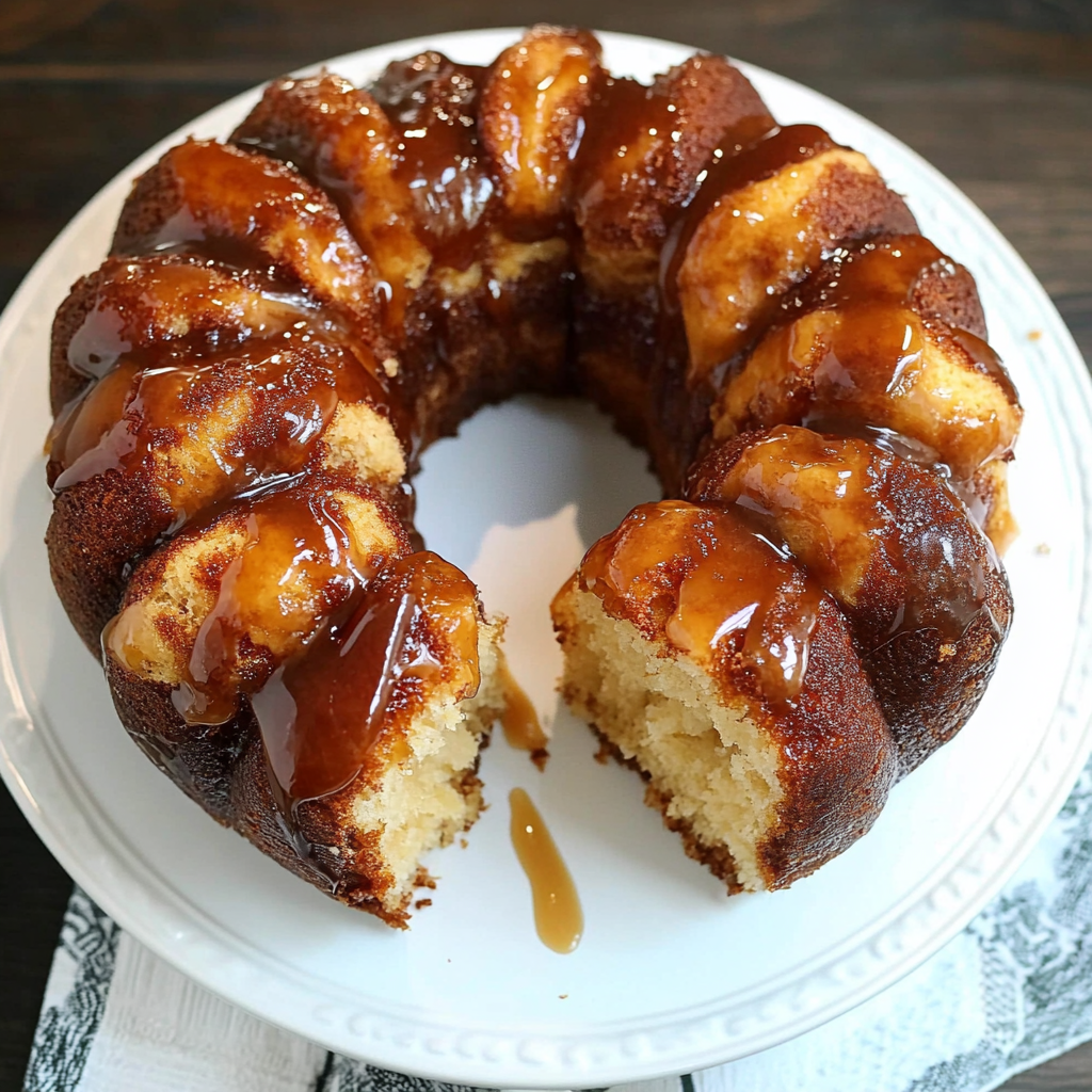Caramel glazed monkey bread