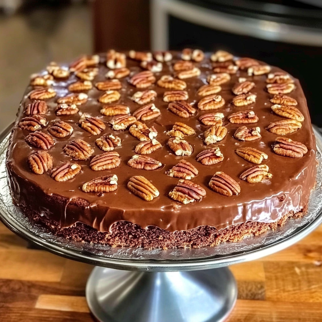 Cake with Pecan Topping