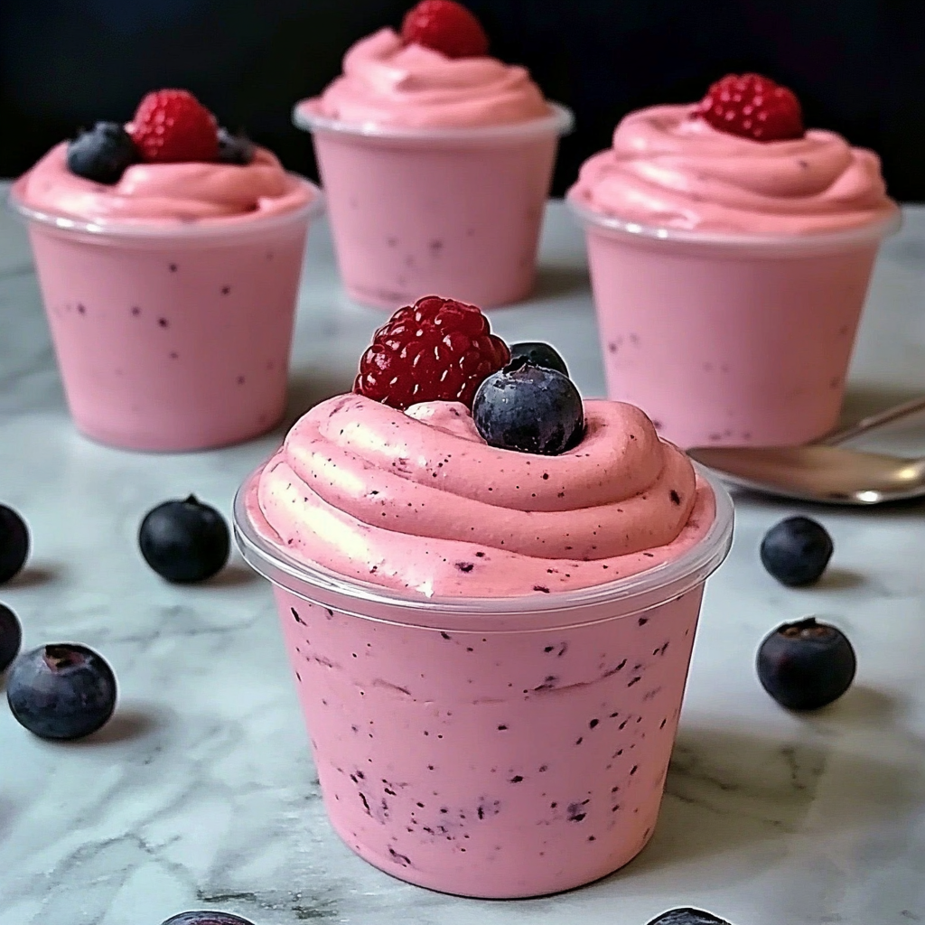 Recipe for Homemade Berry Mousse Cups