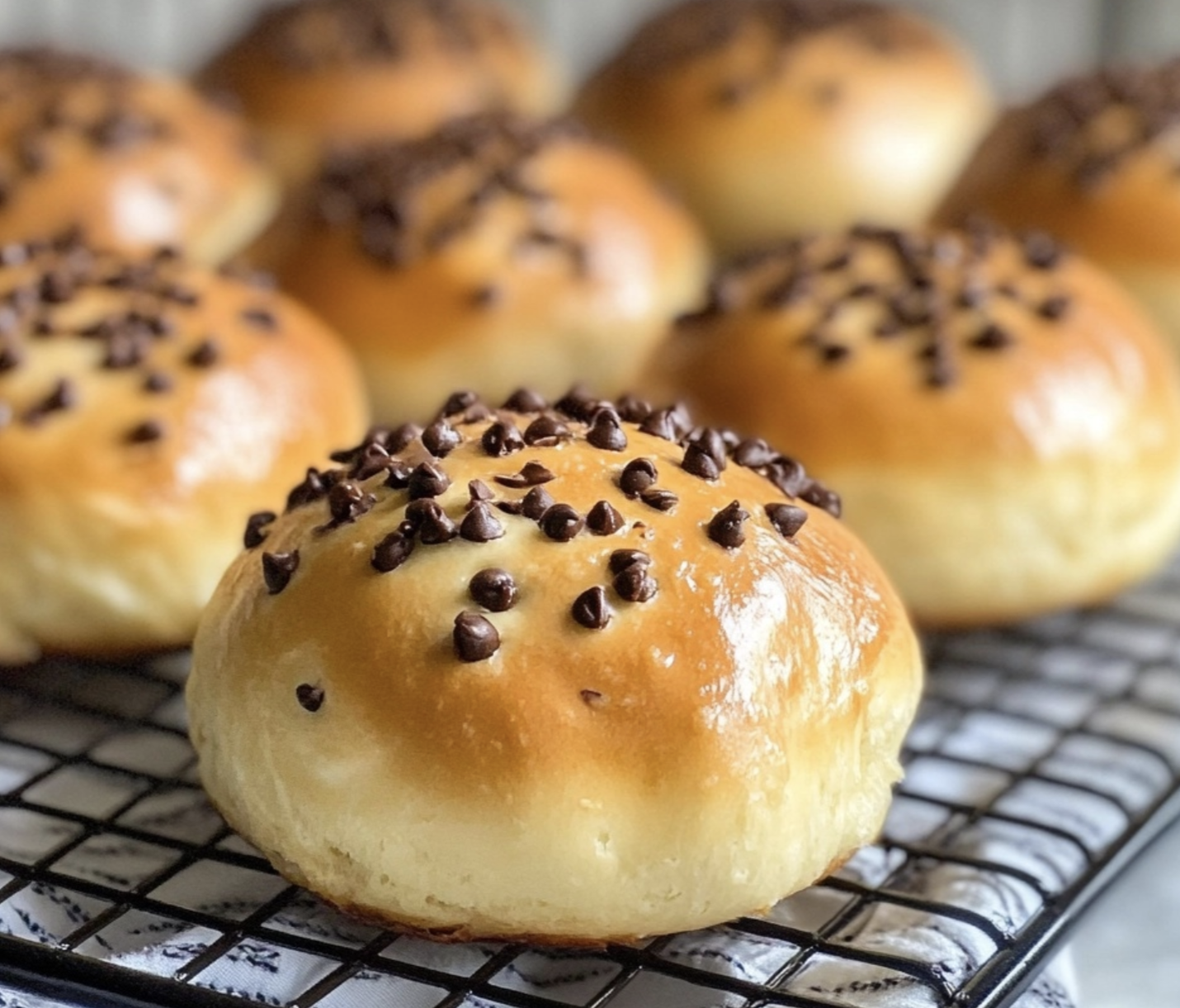 chocolate chip brioche buns