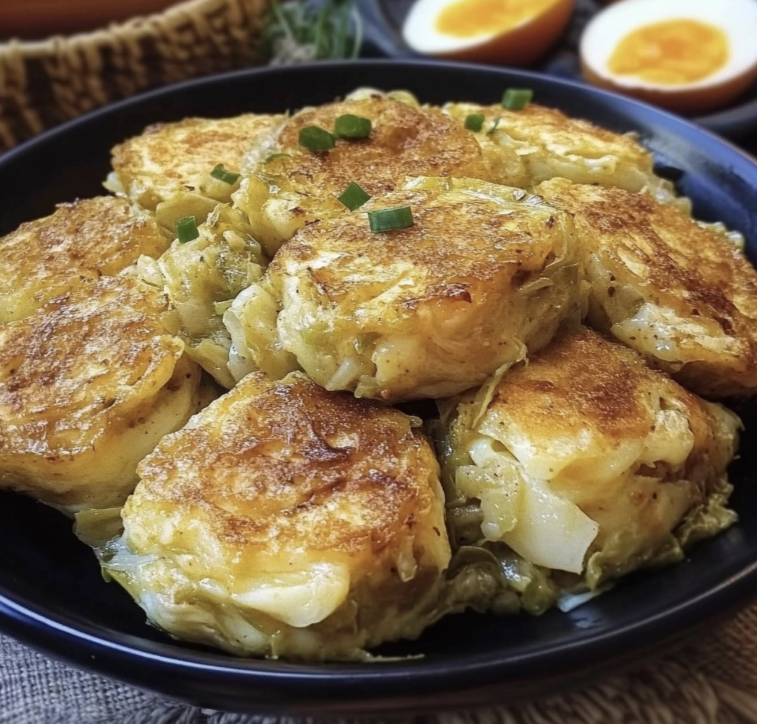 cabbage with eggs