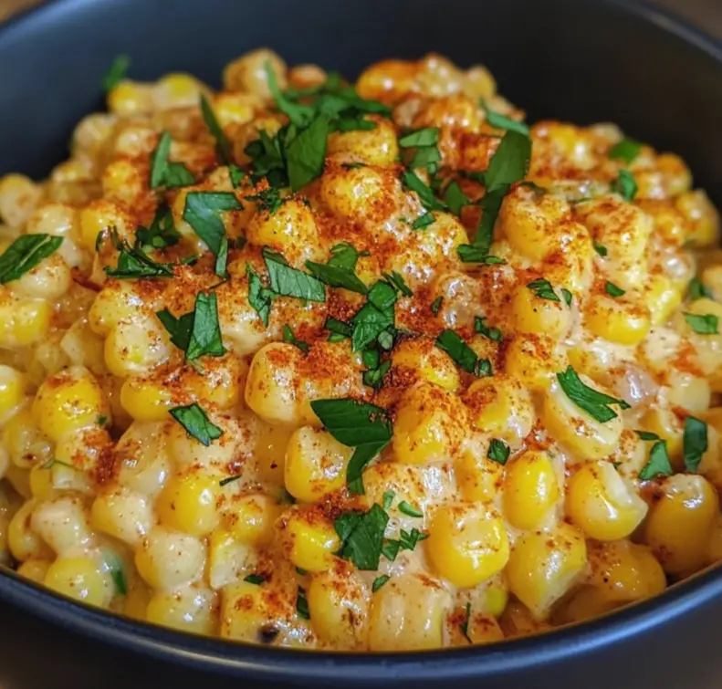 Creamy spiced corn recipe