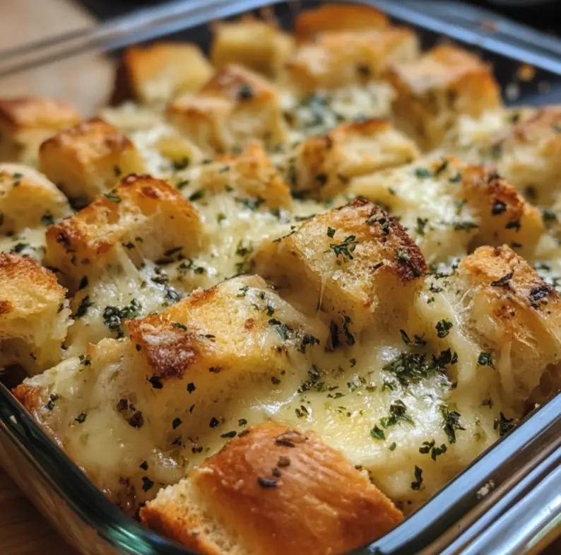 cheesy garlic bread casserole