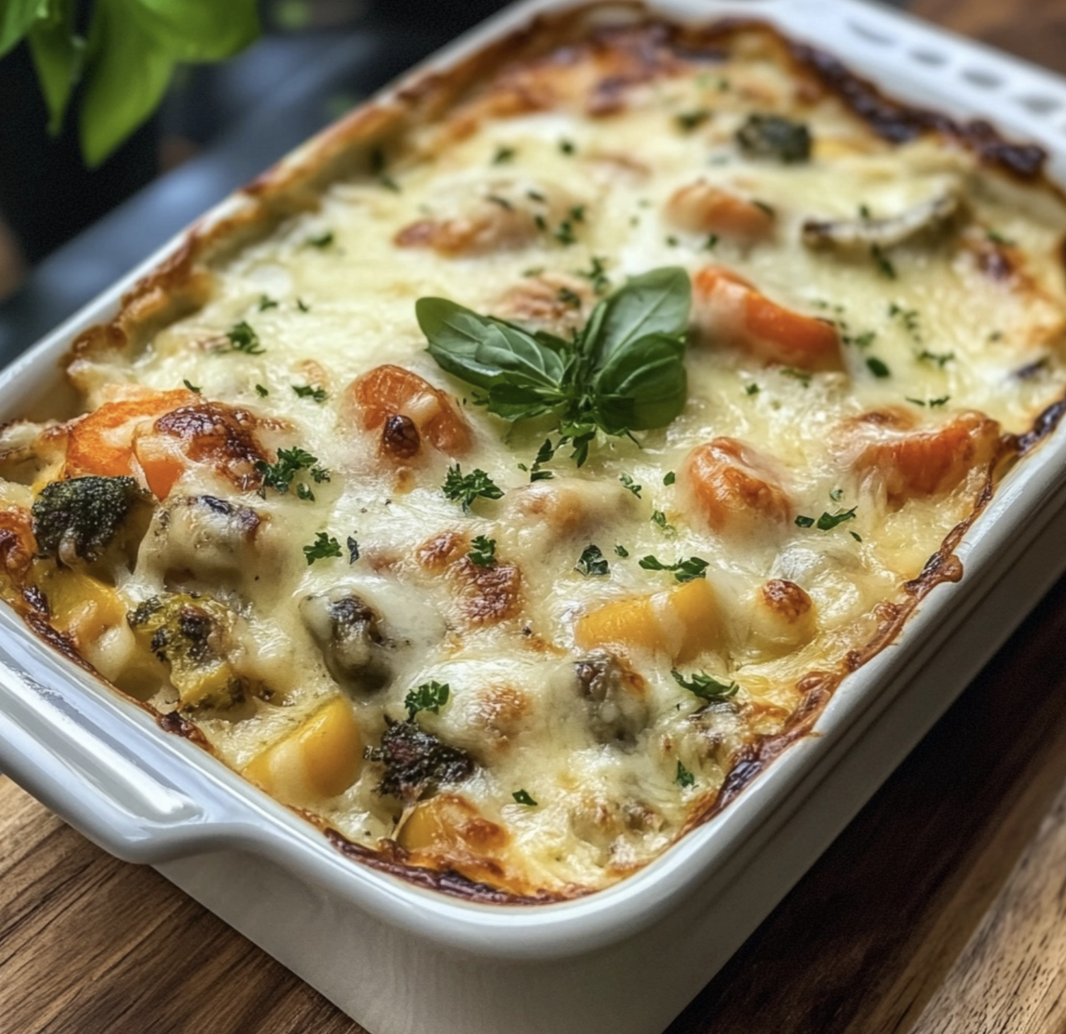 savory vegetable and cheese casserole