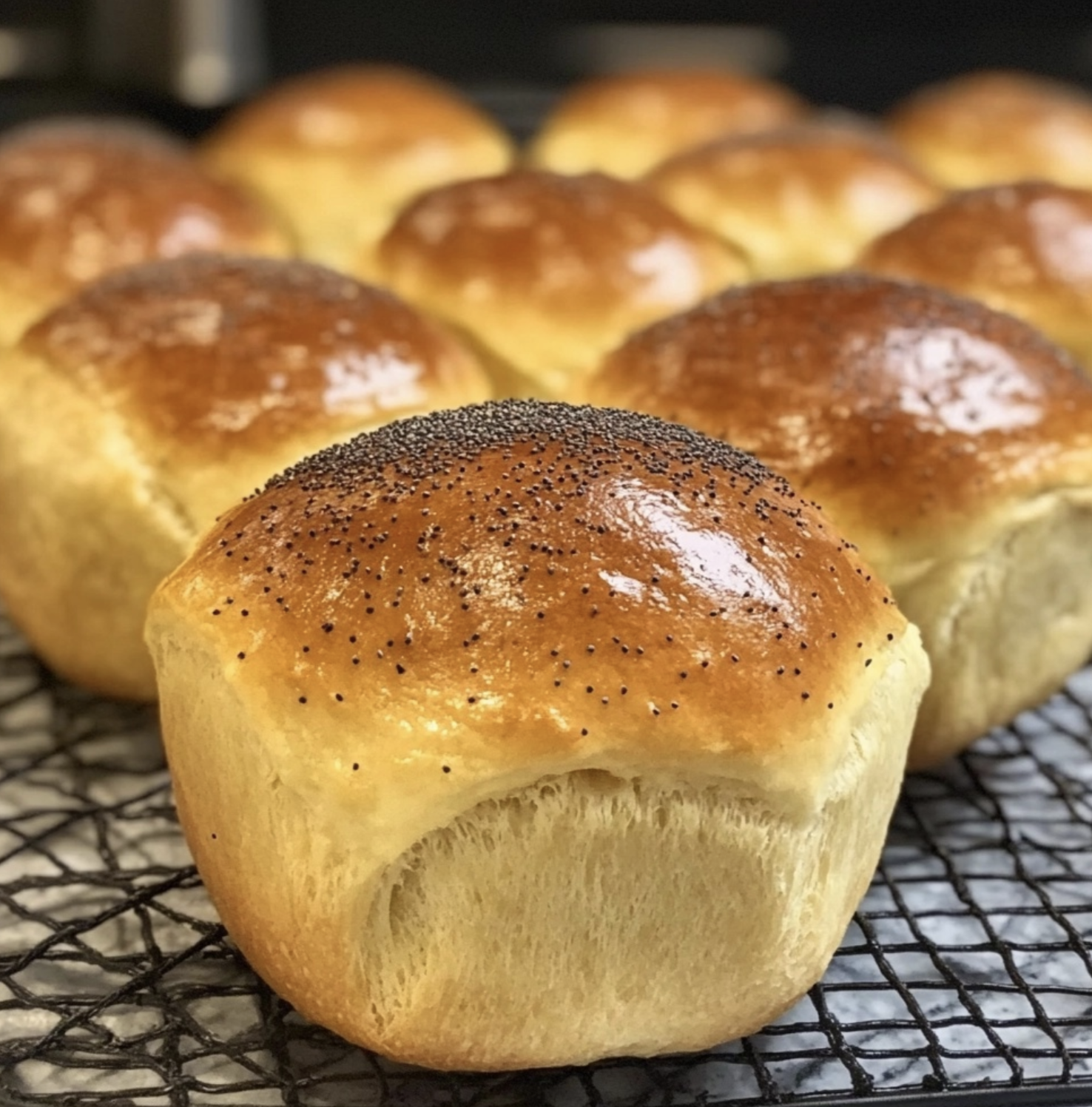 Poppy seed dinner rolls a gourmet touch to any meal
