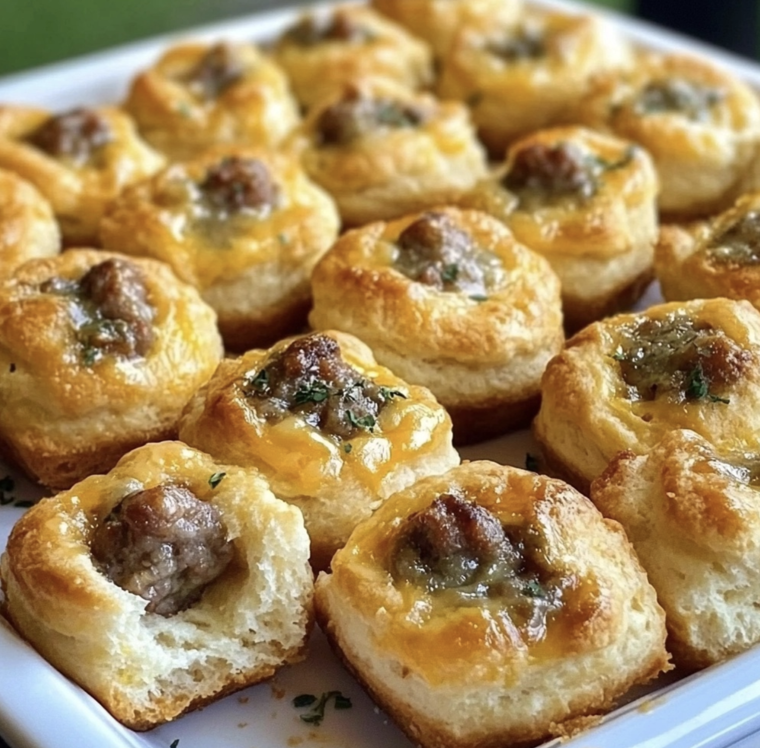 Easy Cheezy Sausage Biscuit Bites