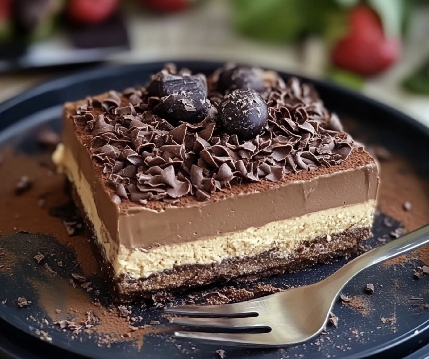 Chocolate layered no bake dessert