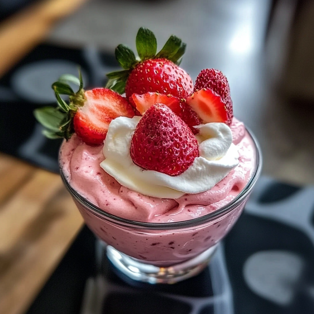 Strawberry mousse