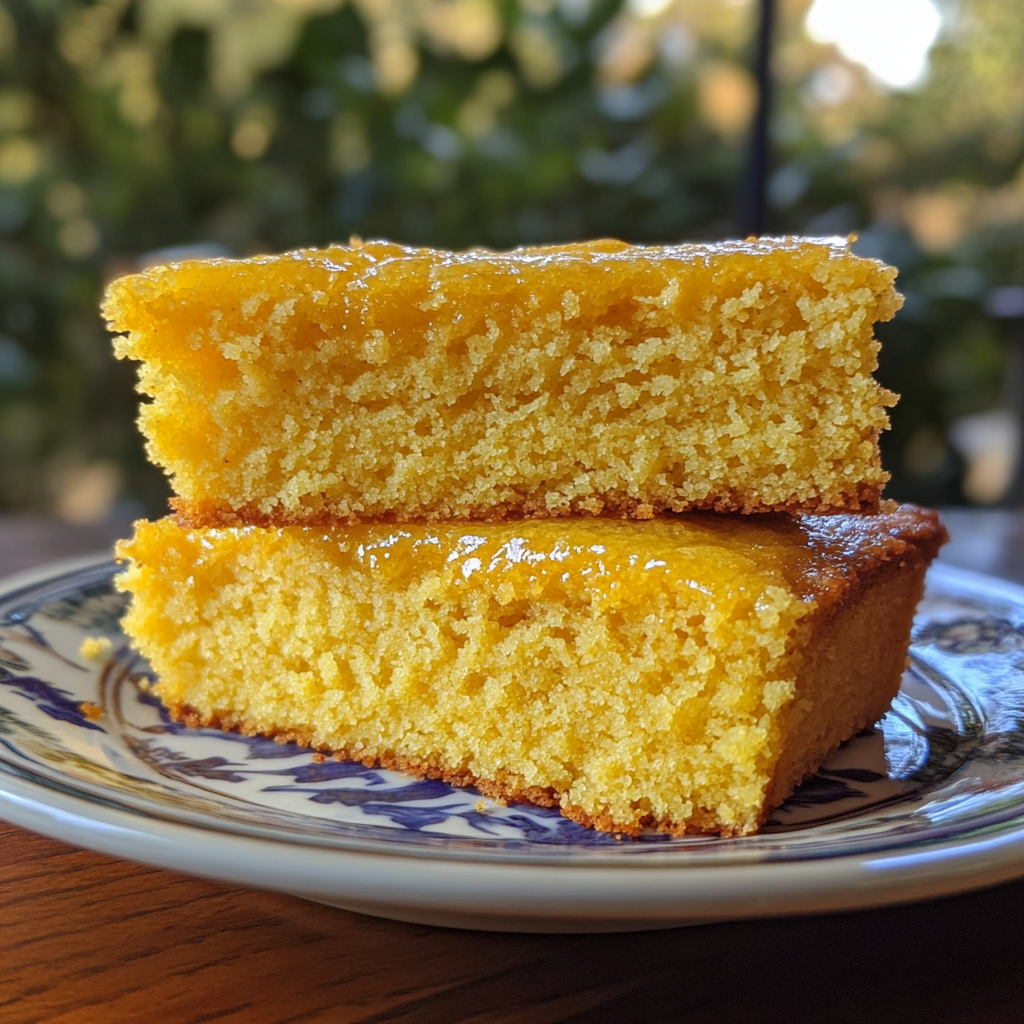 sour cream and cornbread cake