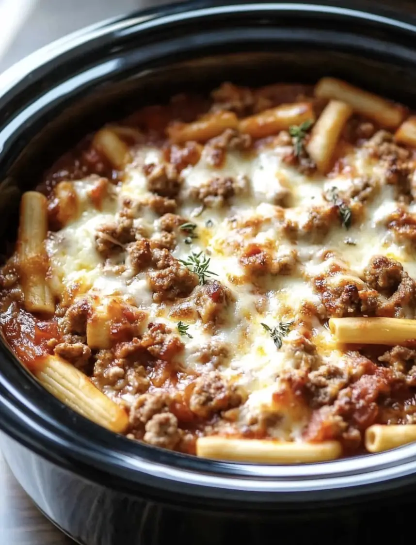 Crockpot Pizza Casserole Recipe