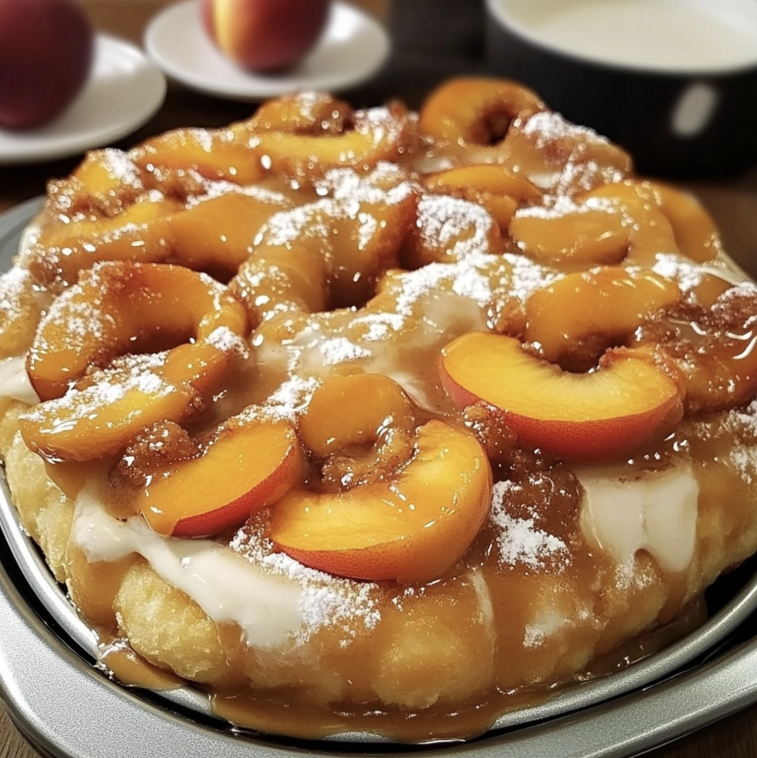 Krispy Kreme Peach Cobbler