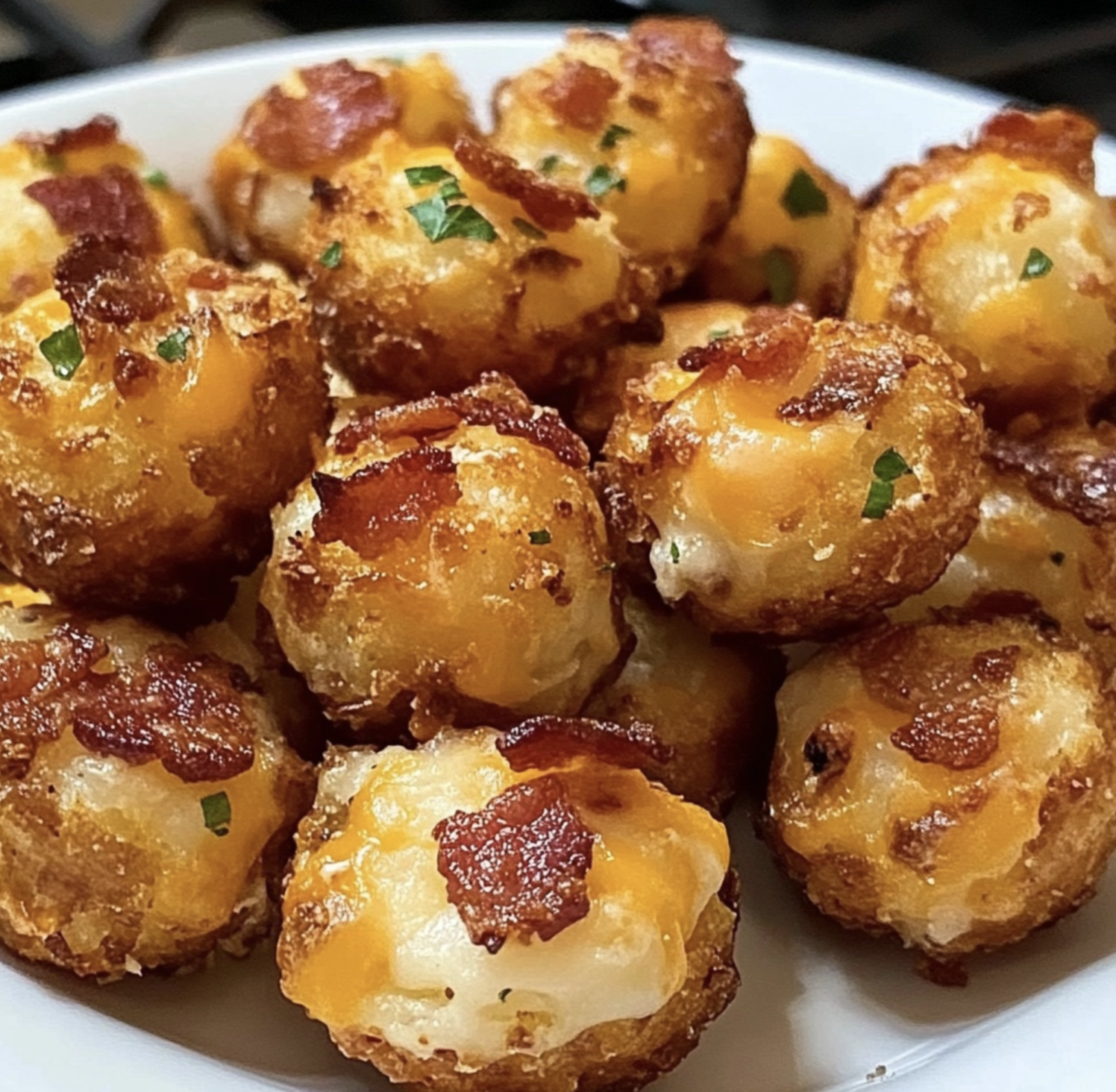 Bacon and cheese potato bites