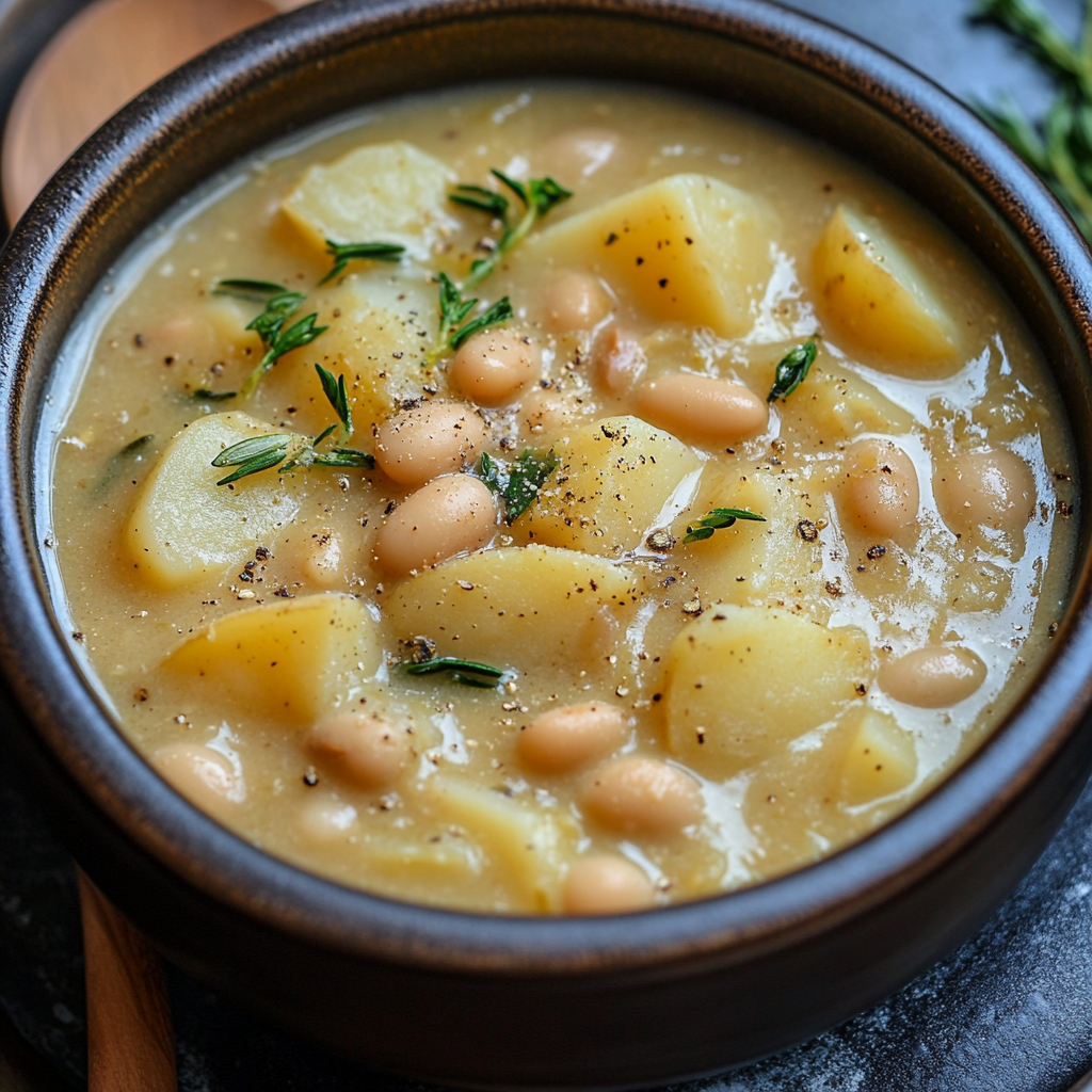 Slow Cooker White Bean and Potato Soup