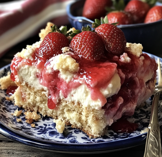 Strawberry Cheesecake Dump Cake – Recipe quick and easy