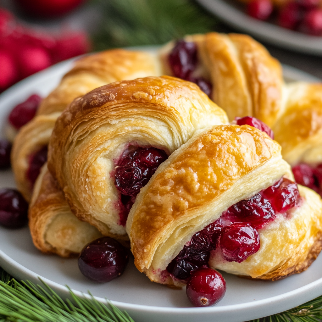 Easy Cranberry Crescent Rolls