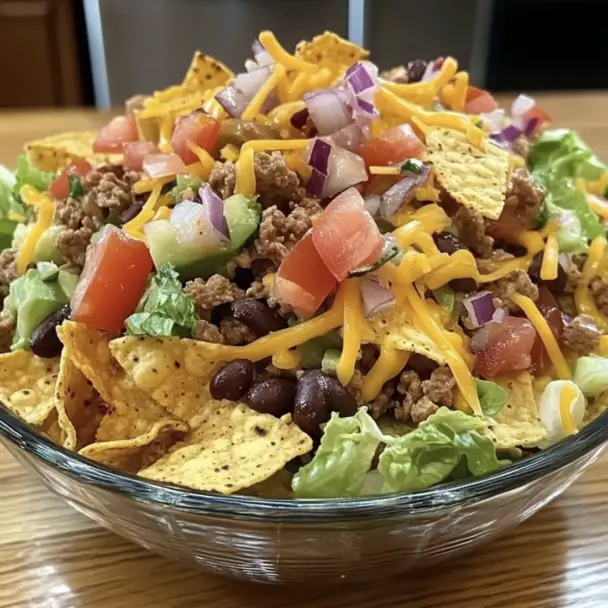 Dorito Taco Salad – Recipe quick and easy