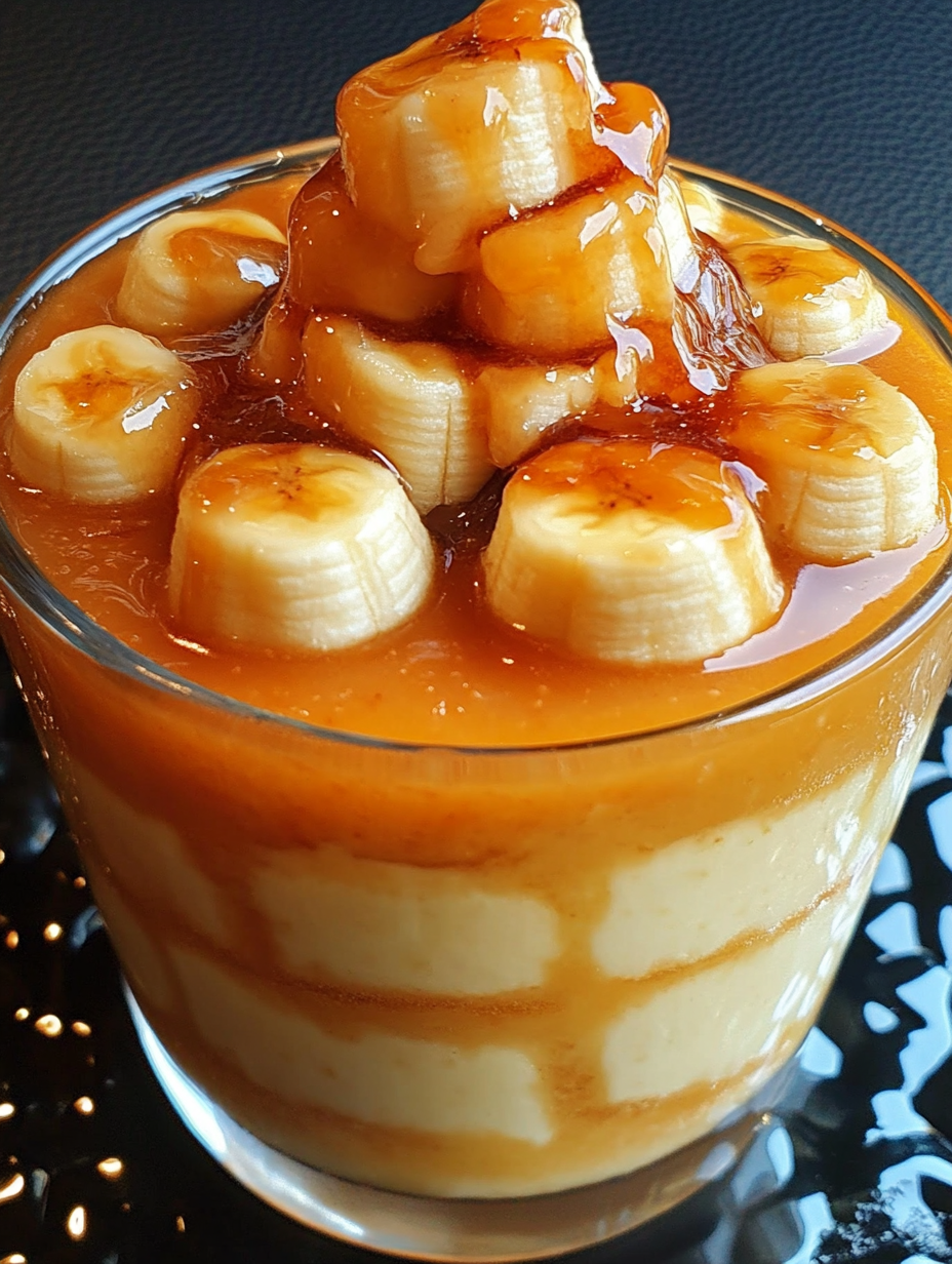 Caramelized banana pudding delight