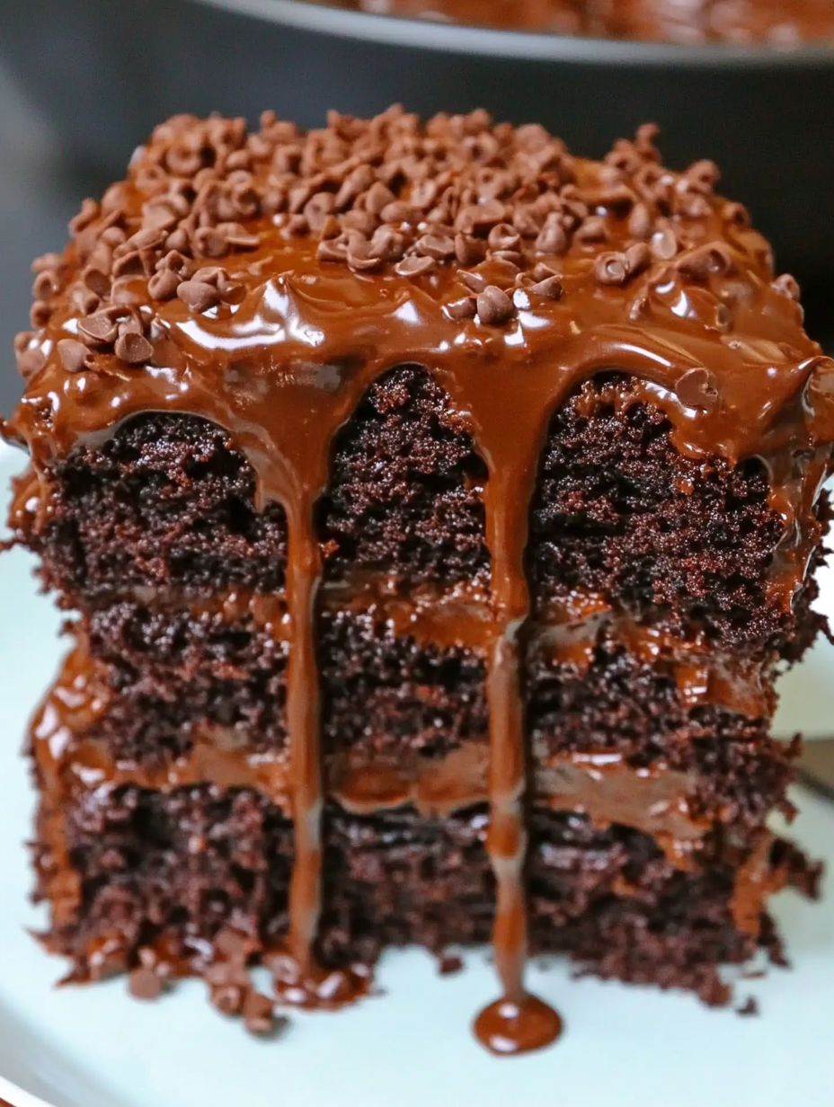 Decadent chocolate fudge cake