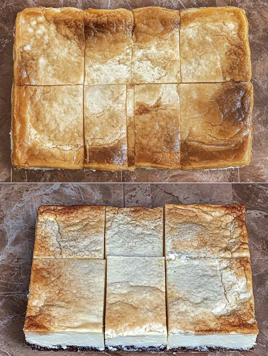 Classic baked cheesecake squares
