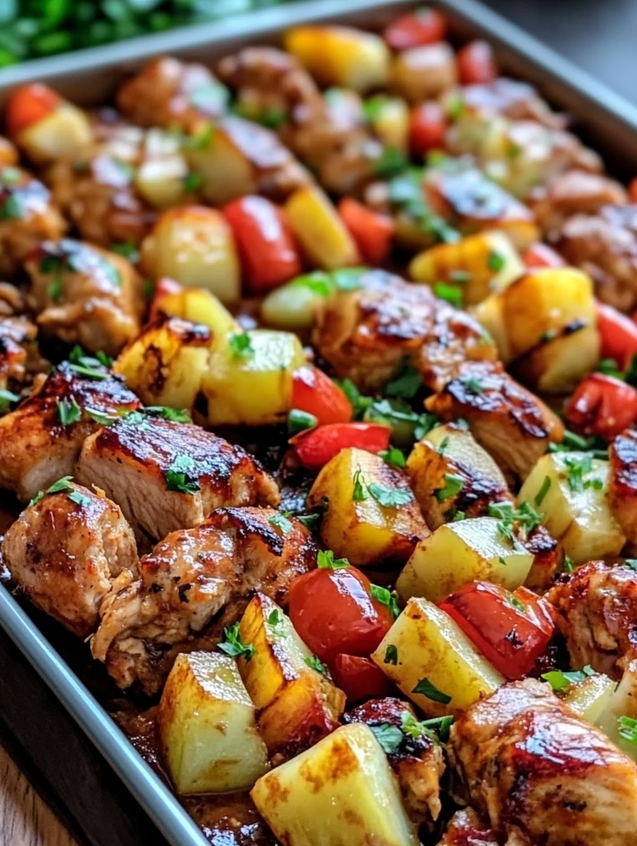 Hawaiian Chicken Sheet Pan