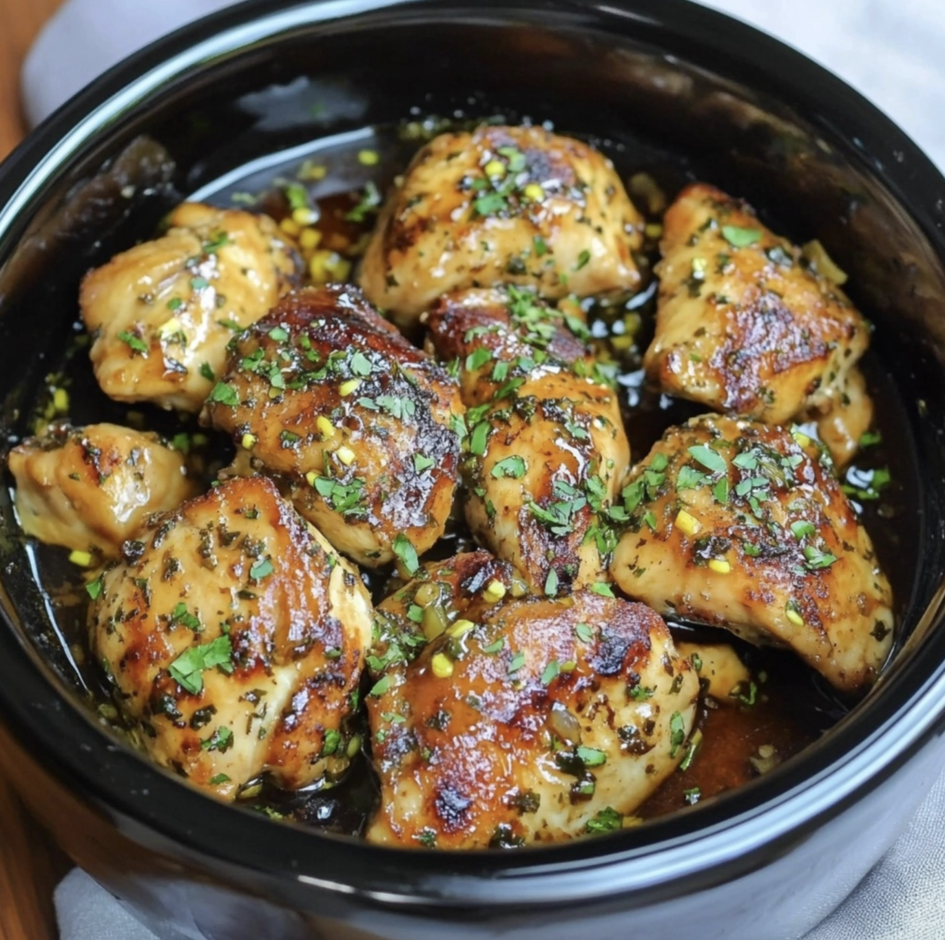 Slow Cooker Honey Garlic Chicken