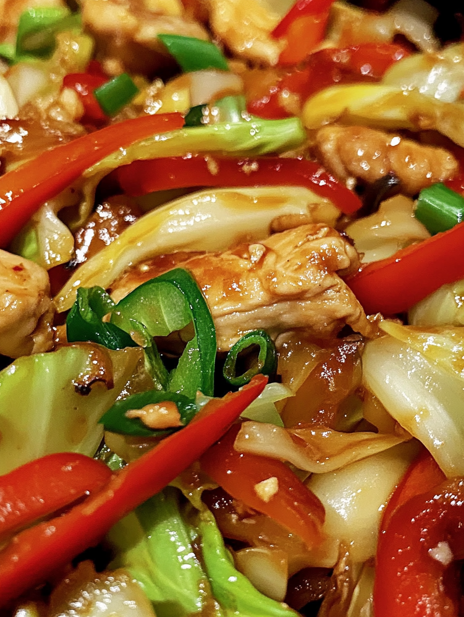 Chinese Chicken Cabbage Stir-Fry