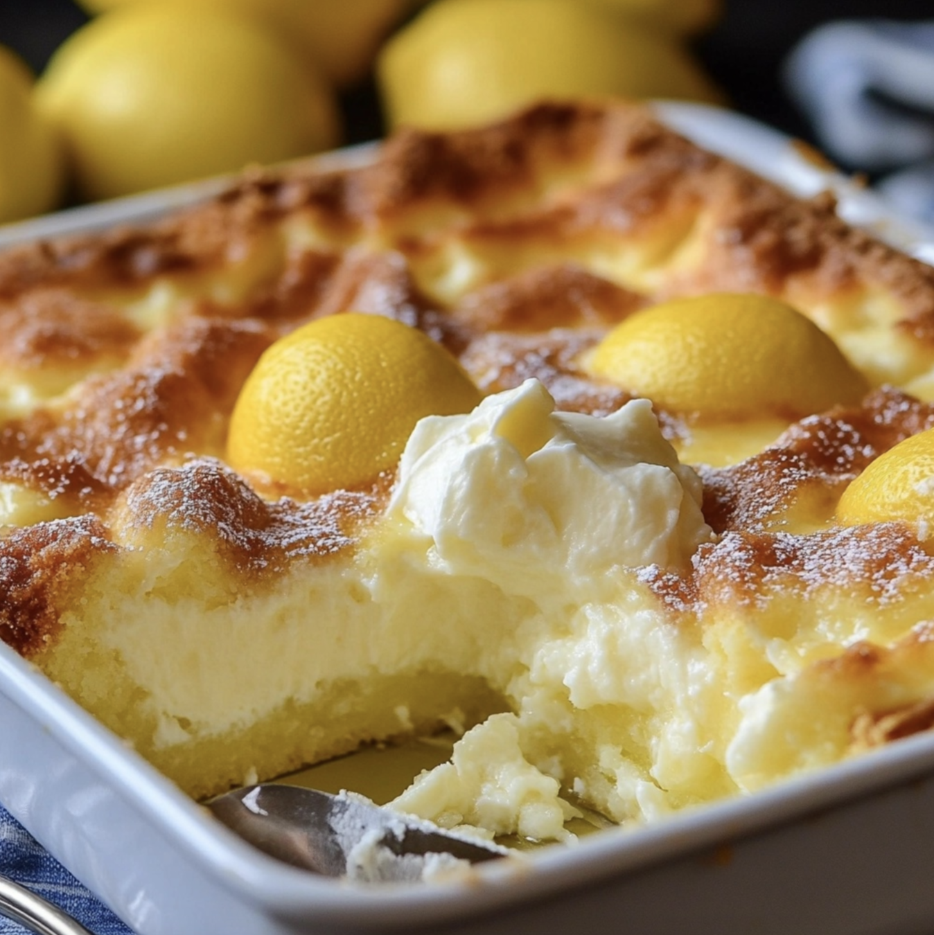 Lemon Cream Cheese Dump Cake