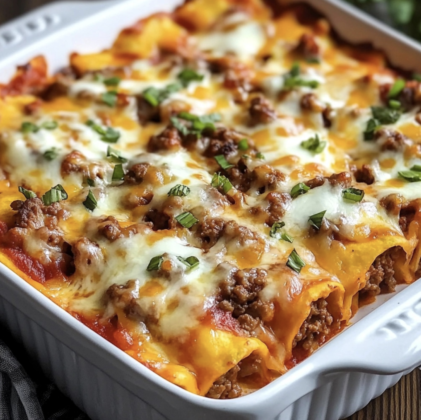Cheesy Beef Pizza Casserole