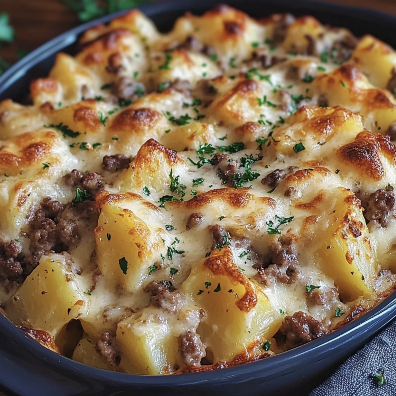 Easy Hamburger Potato Casserole