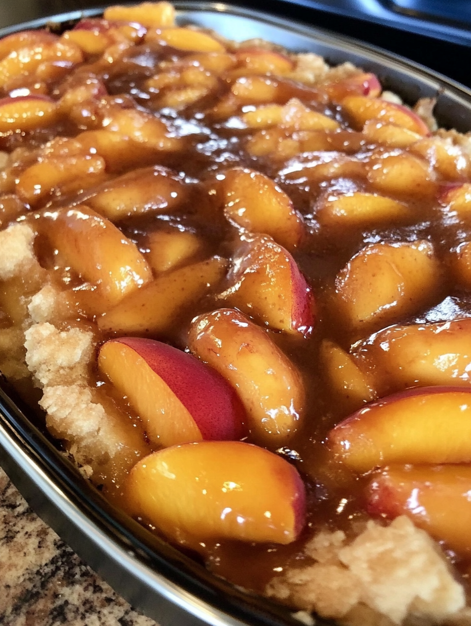 Peach cobbler delight