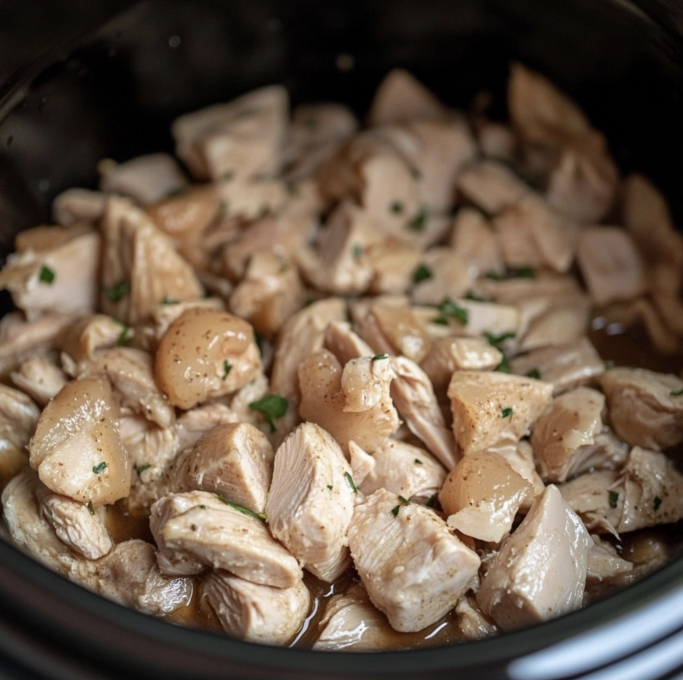 chicken and brown sugar into a slow cooker