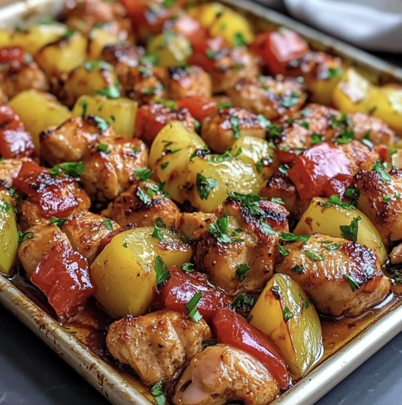 Hawaiian Chicken Sheet Pan