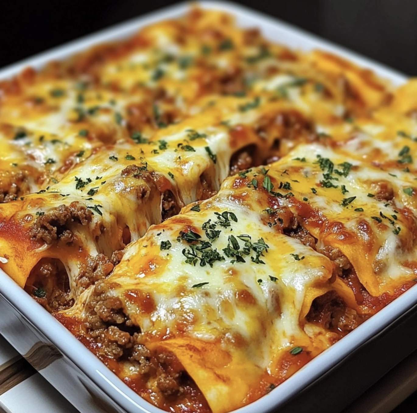 Cheesy Beef Pizza Casserole