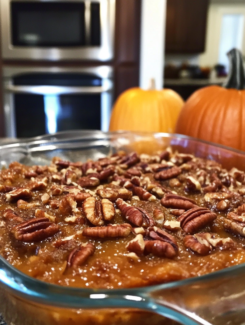 Pumpkin Pecan Cobbler