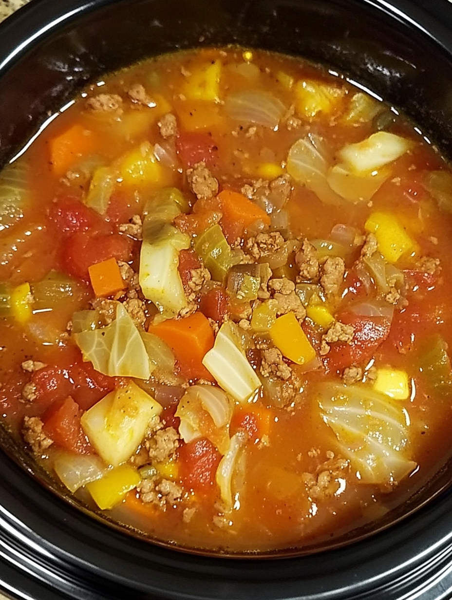 Crockpot cabbage soup