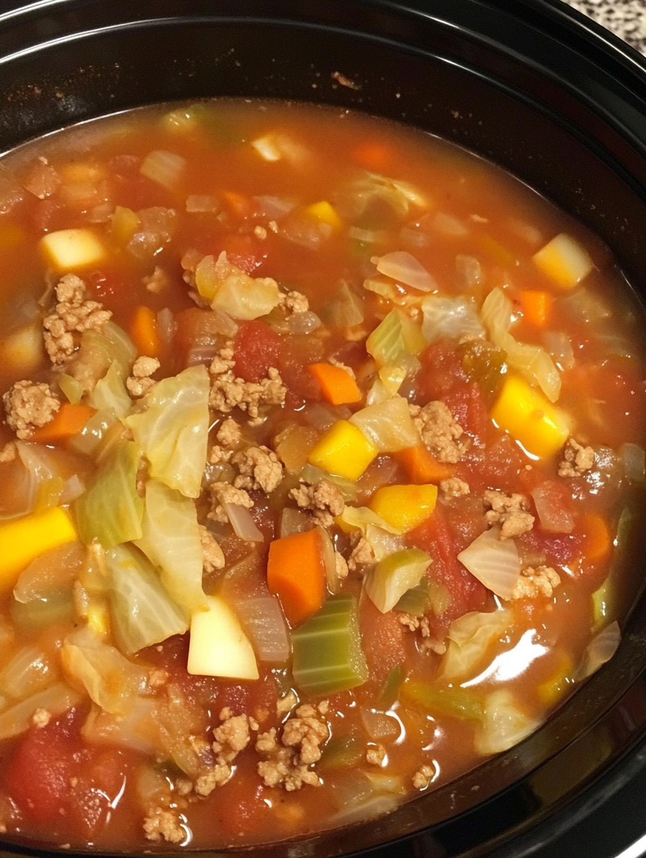 Crockpot cabbage soup