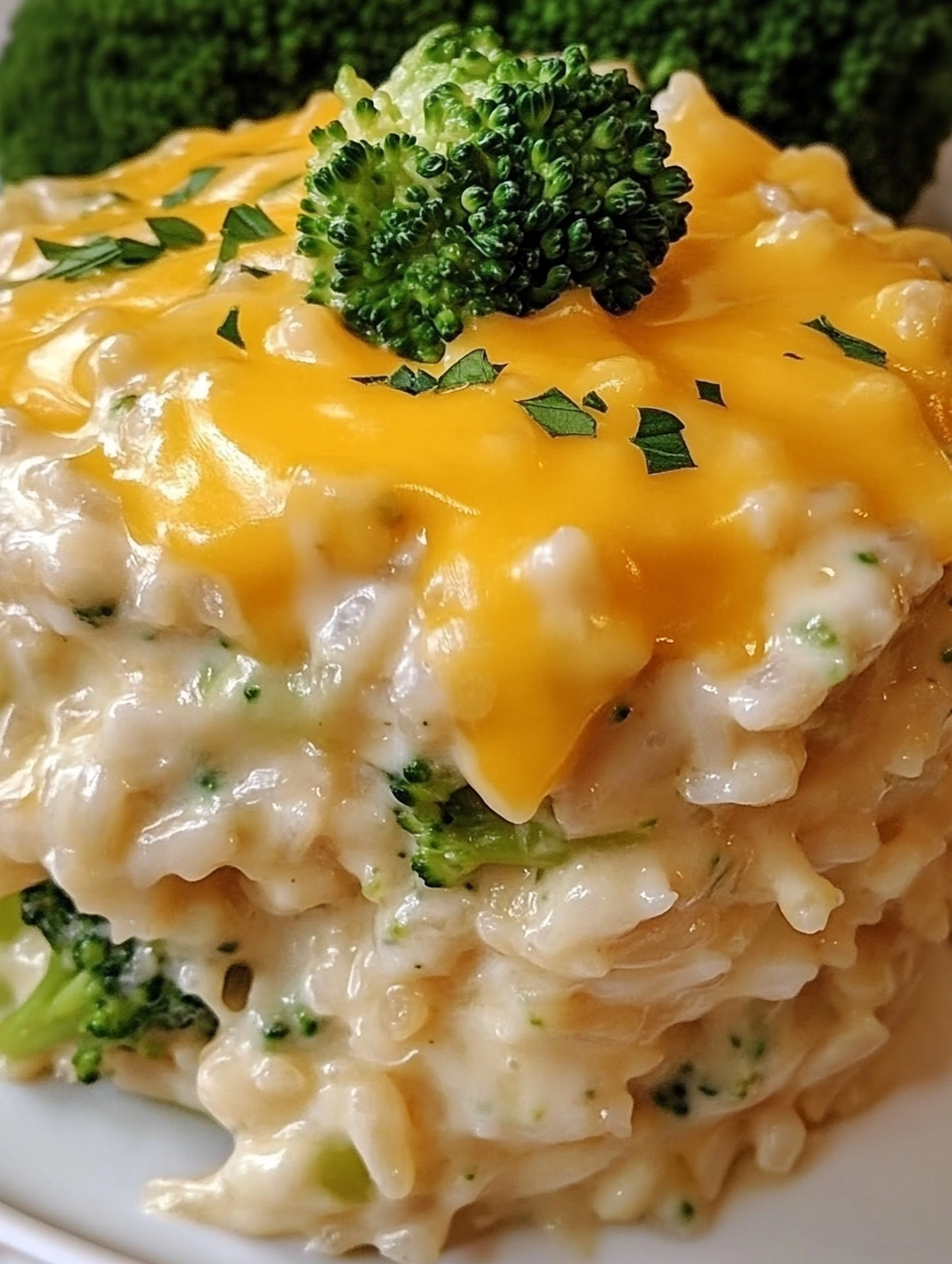 Cheesy Broccoli Rice Casserole