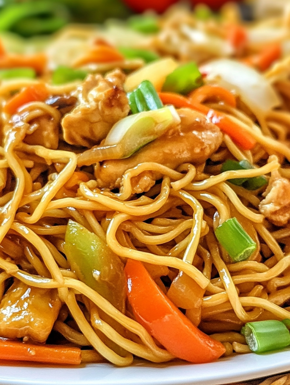 Chicken Chow Mein with The Best Chow Mein Sauce