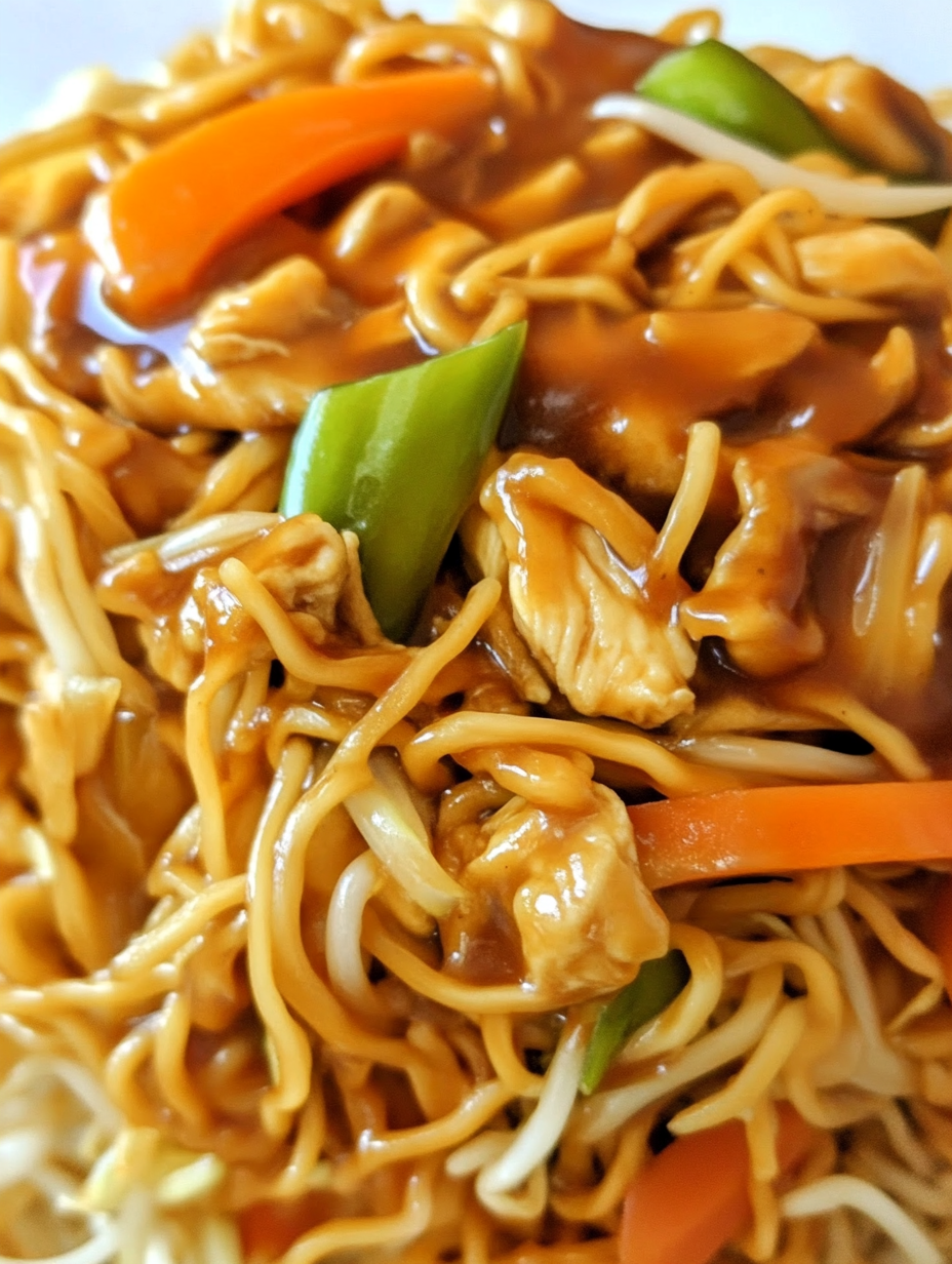 Chicken Chow Mein with The Best Chow Mein Sauce