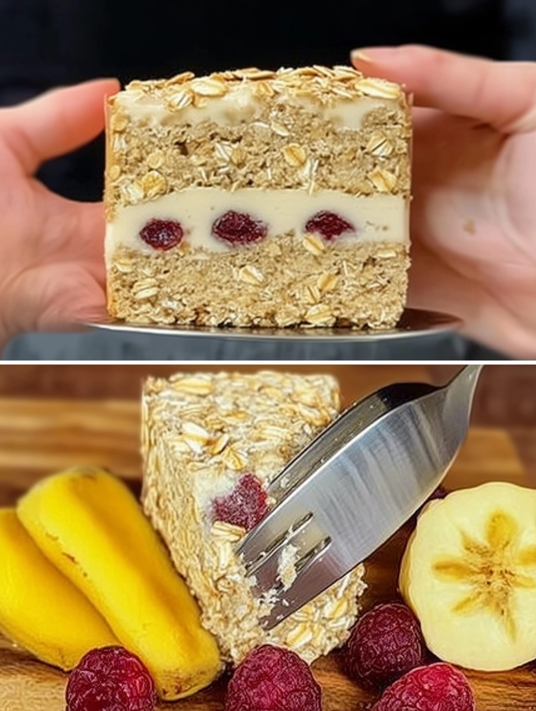 Healthy diet cake  No sugar, No flour with oatmeal