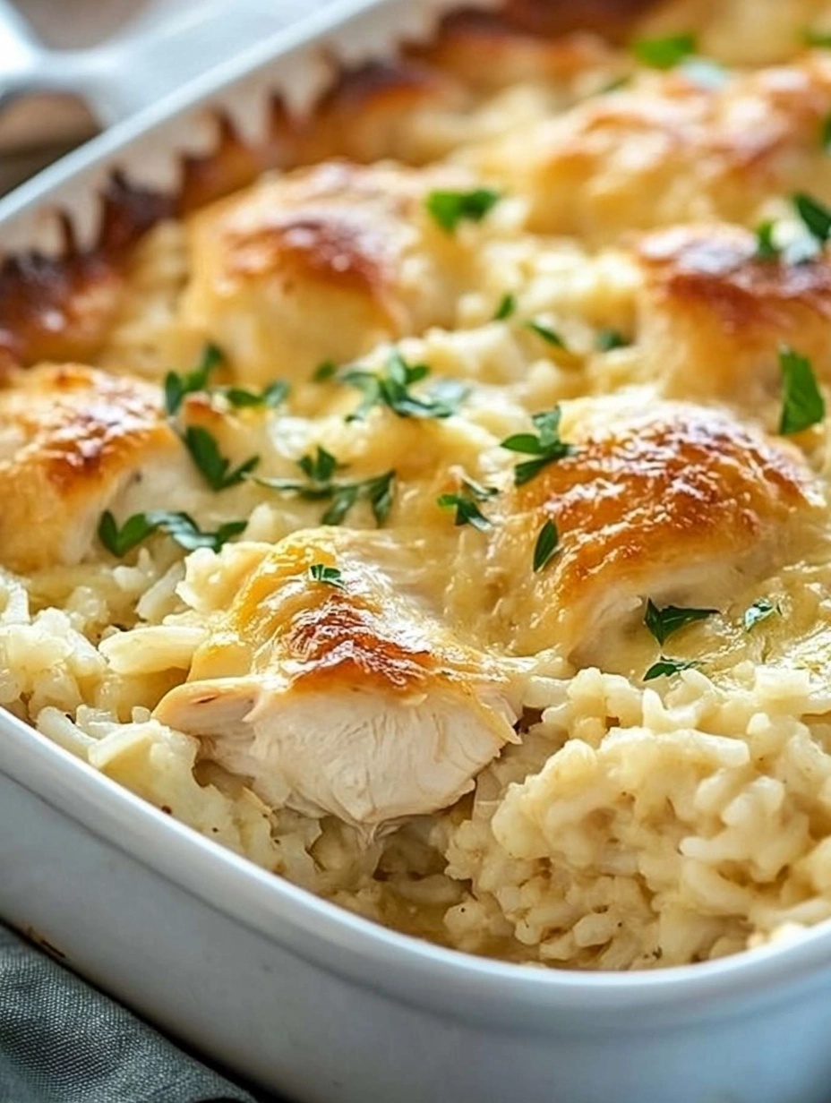 one-pan chicken and rice dish