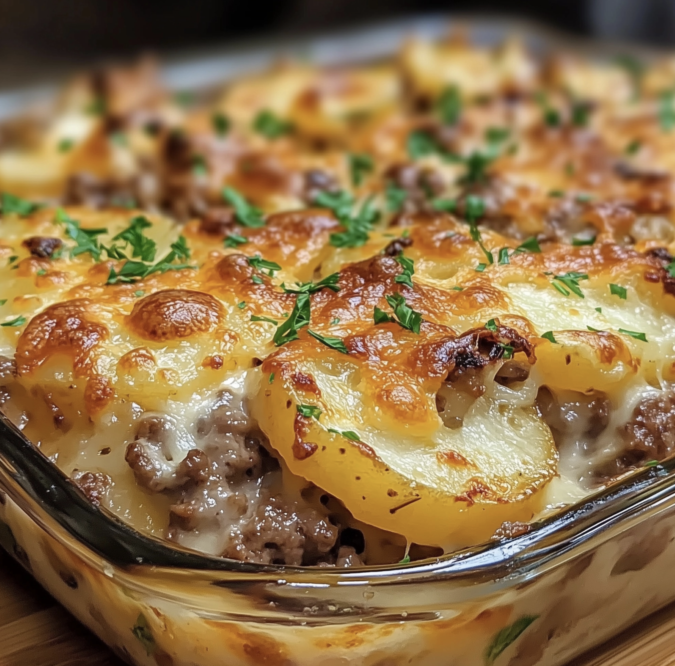 Delicious Hamburger and Potato Casserole