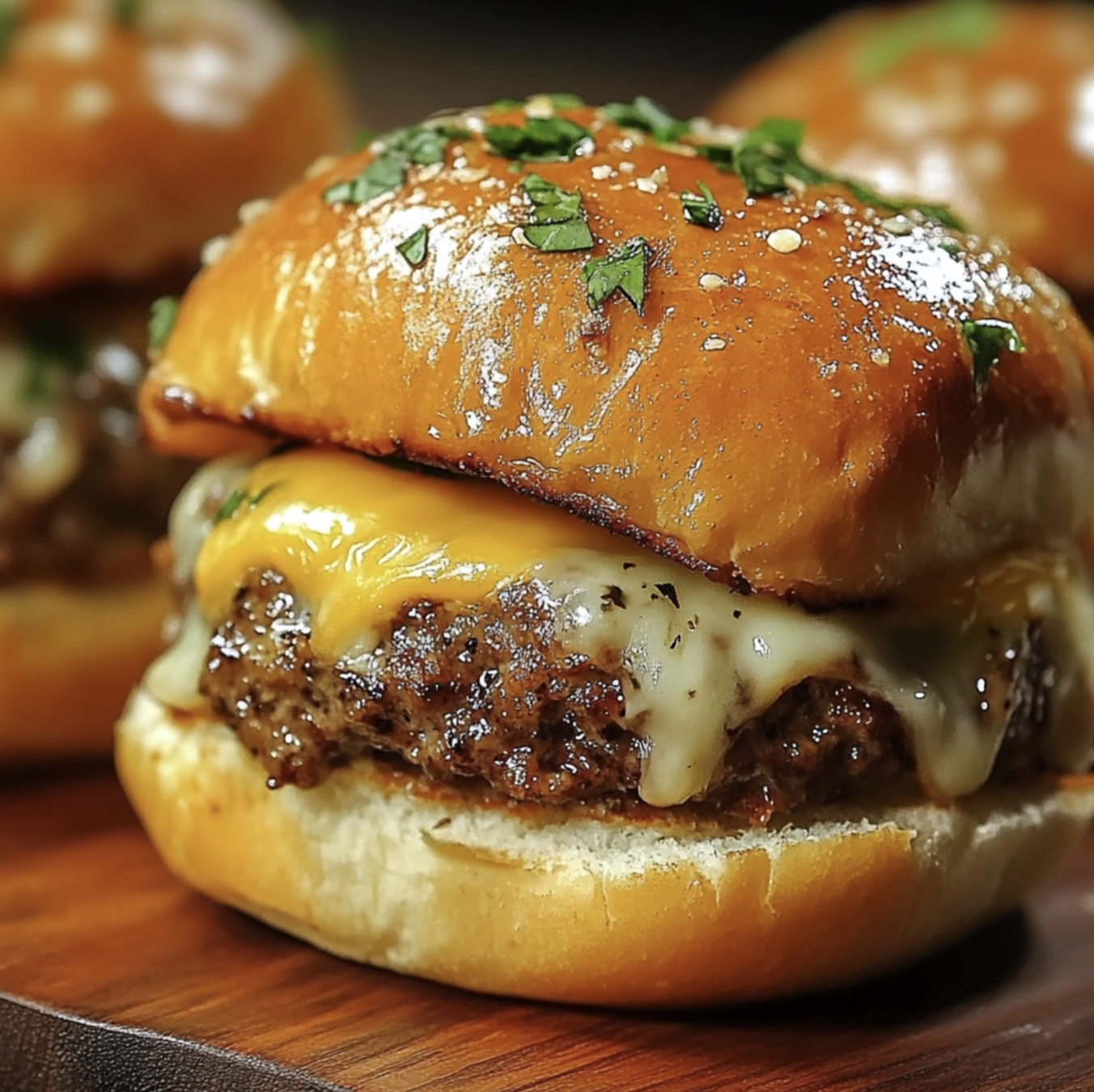 Garlic Parmesan Cheeseburger Bombs