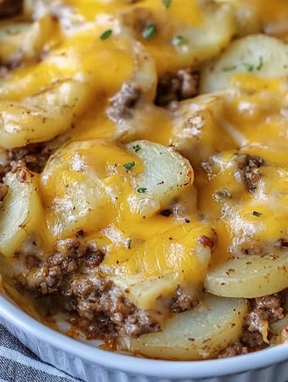 cheesy-potato -and-ground-beef-bake