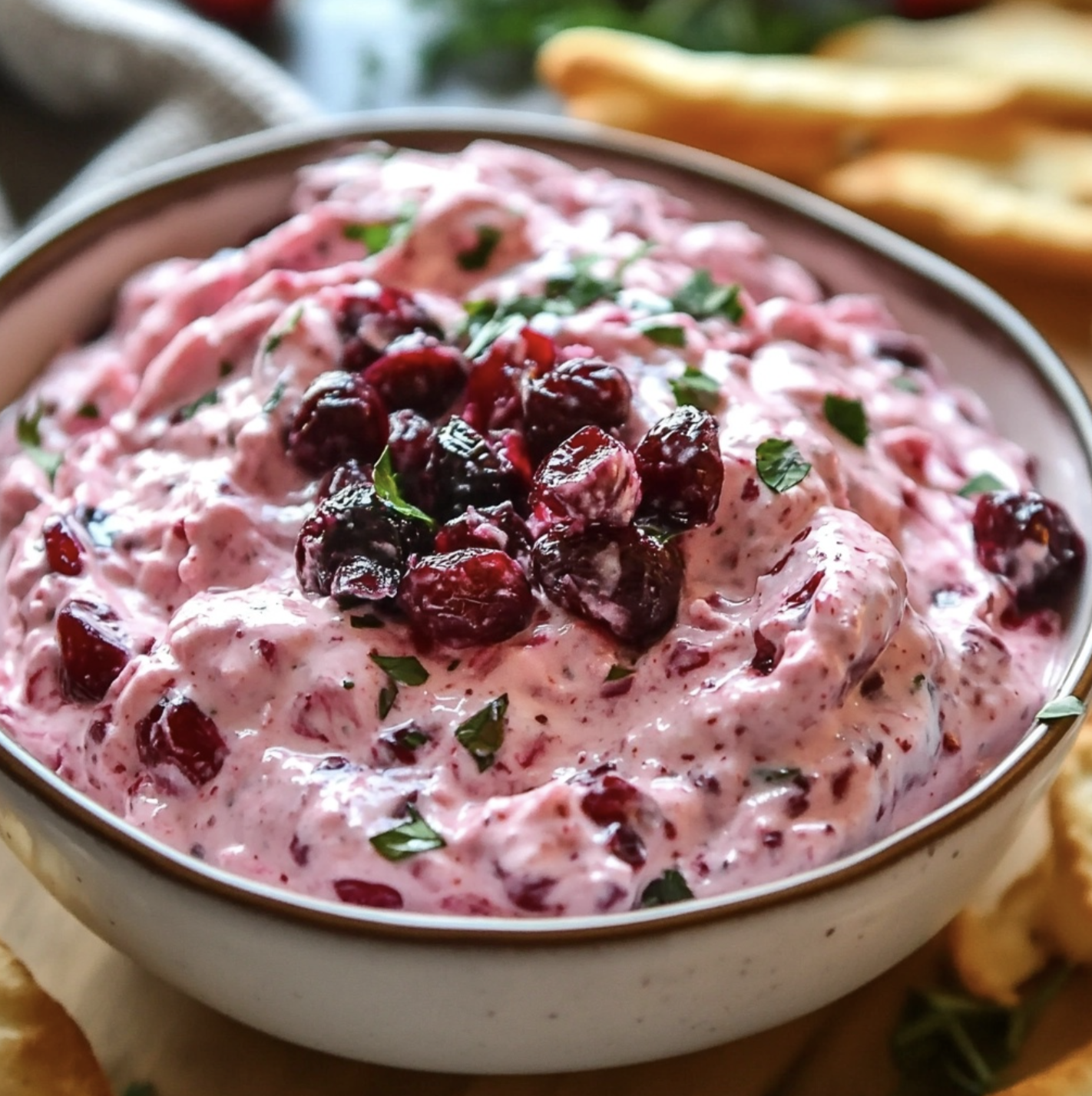 Creamy and Spicy Cranberry Jalapeño Dip