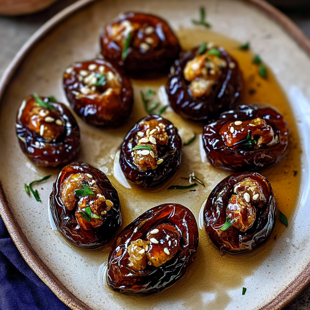 Roasted Stuffed Dates