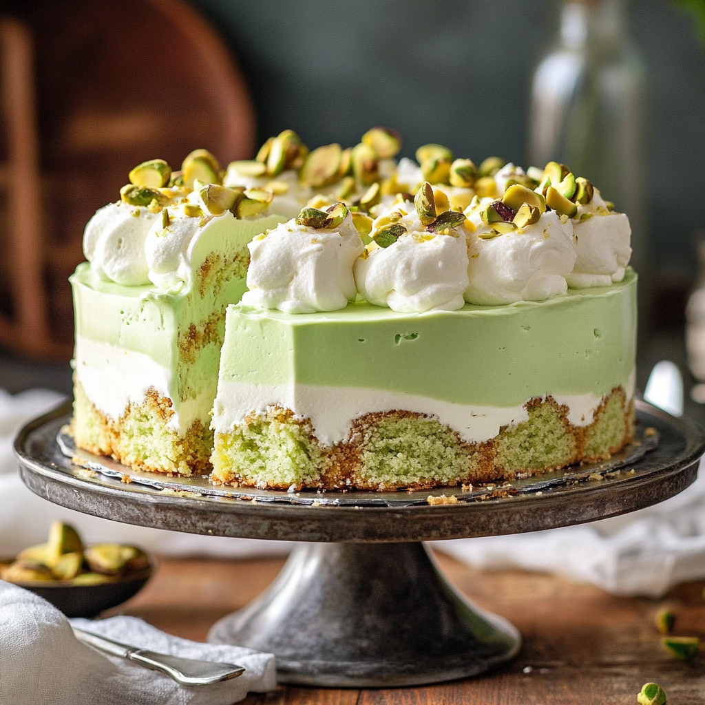 Tropical Pistachio Bliss Cake
